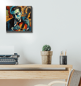 Close-up of Musicians Create Magic canvas print.